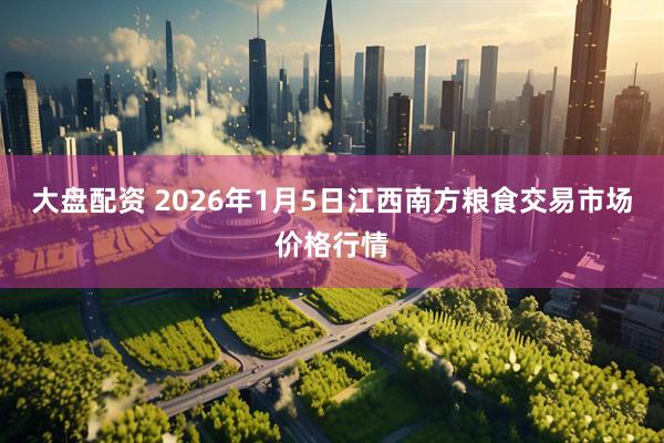 大盘配资 2026年1月5日江西南方粮食交易市场价格行情